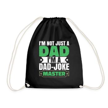 Je suis un maître de blagues de père - Sac de sport léger - noir - Devant