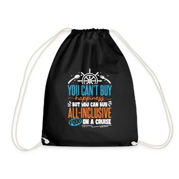 Funny Cruise Ship Cruising Boat Lover - Drawstring Bag - black - Front