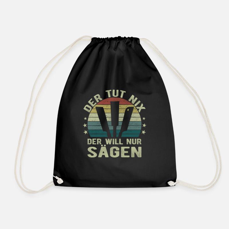 Japansäge Japanische Säge Kataba Ryobi Duzoki - Turnbeutel - Schwarz