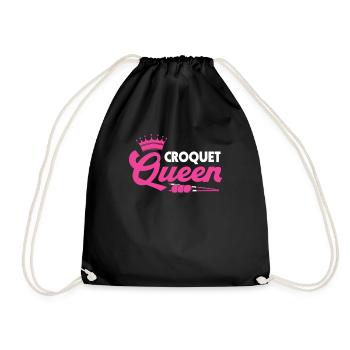Croquet - Drawstring Bag - black - Front