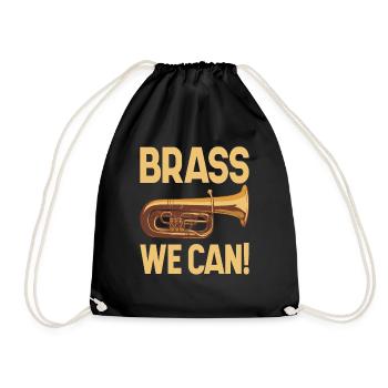 Playing Euphonium - Baryton Tuba Brass Jazz - Sac de sport léger - noir - Devant