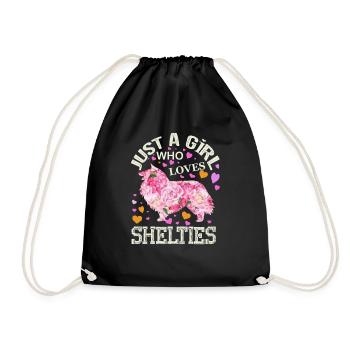 Juste une fille qui aime les étagères - Sac de sport léger - noir - Devant