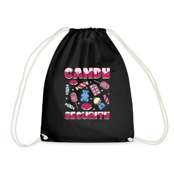 Candy Security - Drawstring Bag - black - Front