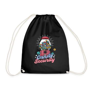 Candy Security Sweets - Drawstring Bag - black - Front