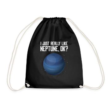 Neptun - Turnbeutel - Schwarz - Vorne