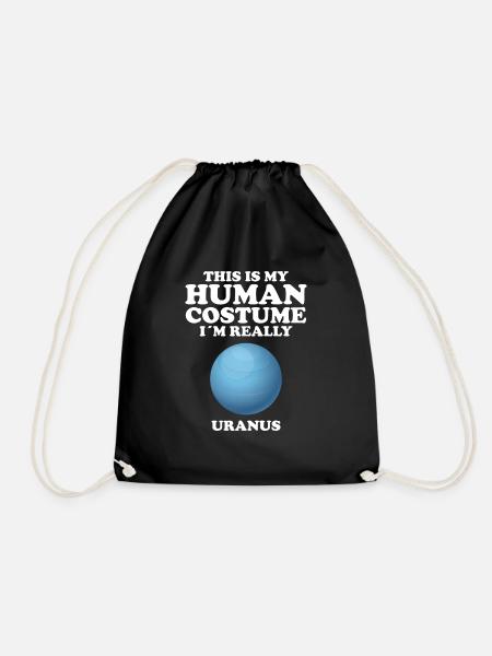 Uranus - Drawstring Bag - black