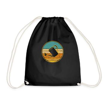 Drôle de jardinier Rétro Vintage Jardinage - Sac de sport léger - noir - Devant