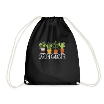 Jardin Gangster Drôle de jardinier Agriculteur - Sac de sport léger - noir - Devant