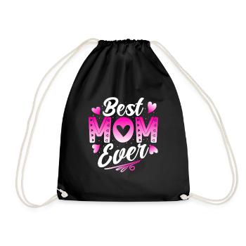 Best mom ever - Turnbeutel - Schwarz - Vorne