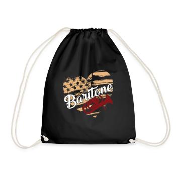 Baritone Baritone Flag - Drawstring Bag - black - Front