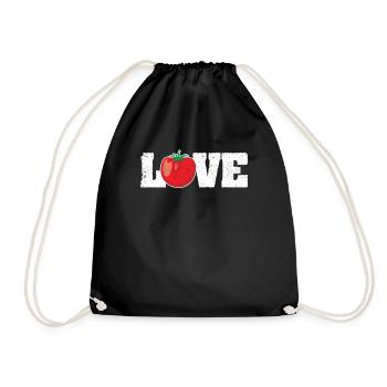 Amour tomate jardinage potager plantes - Sac de sport léger - noir - Devant