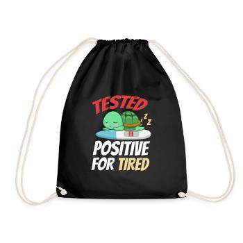 Sleeping Sweet Gift - Drawstring Bag - black - Front