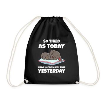 Sleeping Sweet Gift - Drawstring Bag - black - Front
