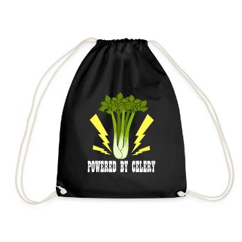 Bereitgestellt von Vegetables Ironic Leek Celery - Turnbeutel - Schwarz - Vorne