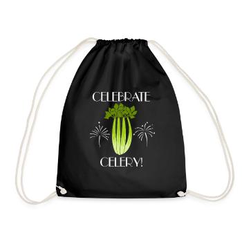Celebate Celebrate Ironic Legumes Poireaux - Sac de sport léger - noir - Devant