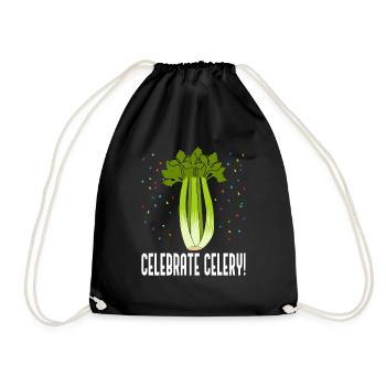 Célébrez le céleri, les légumes ironiques et la - Sac de sport léger - noir - Devant