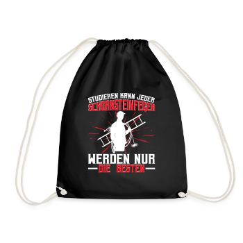 Schornsteinfeger Studieren kann jeder - Turnbeutel - Schwarz - Vorne