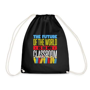 School Quote Teacher Back To School - Drawstring Bag - black - Front