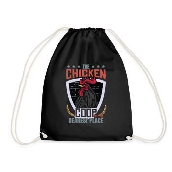 The Chicken Coop Is My Dearest Place - Drawstring Bag - black - Front