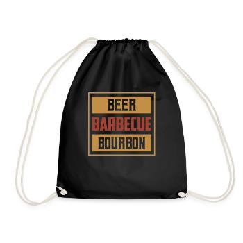 Bière Barbecue Bourbon Griller Whisky Fumeur - Sac de sport léger - noir - Devant
