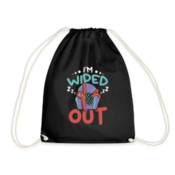 Je suis anéanti Sleeping Sloth - Sac de sport léger - noir - Devant