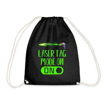 Laser Tag Mode on - Drawstring Bag - black - Front