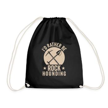 Je préfère être rockhounding ramasser du minerai de - Sac de sport léger - noir - Devant