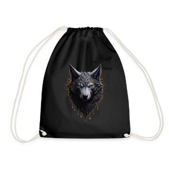 WOLF DESIGN - Turnbeutel - Schwarz - Vorne