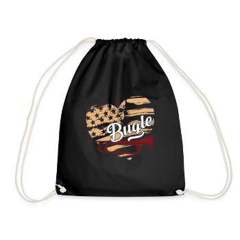 Bugle Bugle Flag - Drawstring Bag - black - Front