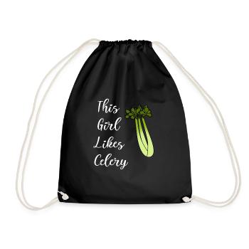 Alimentation saine : un dicton ironique dit qu'une - Sac de sport léger - noir - Devant