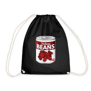 Kidney beans - Drawstring Bag - black - Front