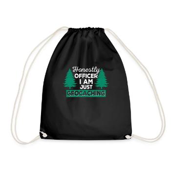 Honnêtement, officier, je ne fais que du géocaching, de la fantaisie - Sac de sport léger - noir - Devant