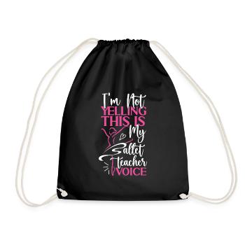 Ballet Danseuse Danse Ballerine - Sac de sport léger - noir - Devant
