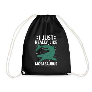 J’aime vraiment Mosasaurus - Sac de sport léger - noir - Devant
