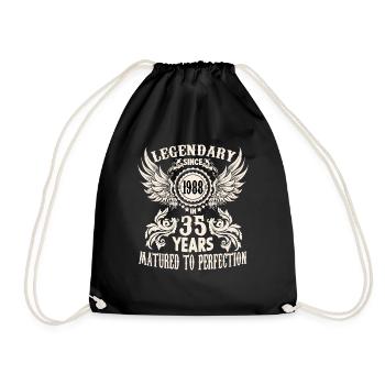 Drôle de chemise d’anniversaire pour un dicton de 35 ans - Sac de sport léger - noir - Devant