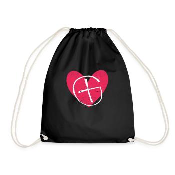 Geocaching Heat Geocache Lovers Geocachers - Drawstring Bag - black - Front