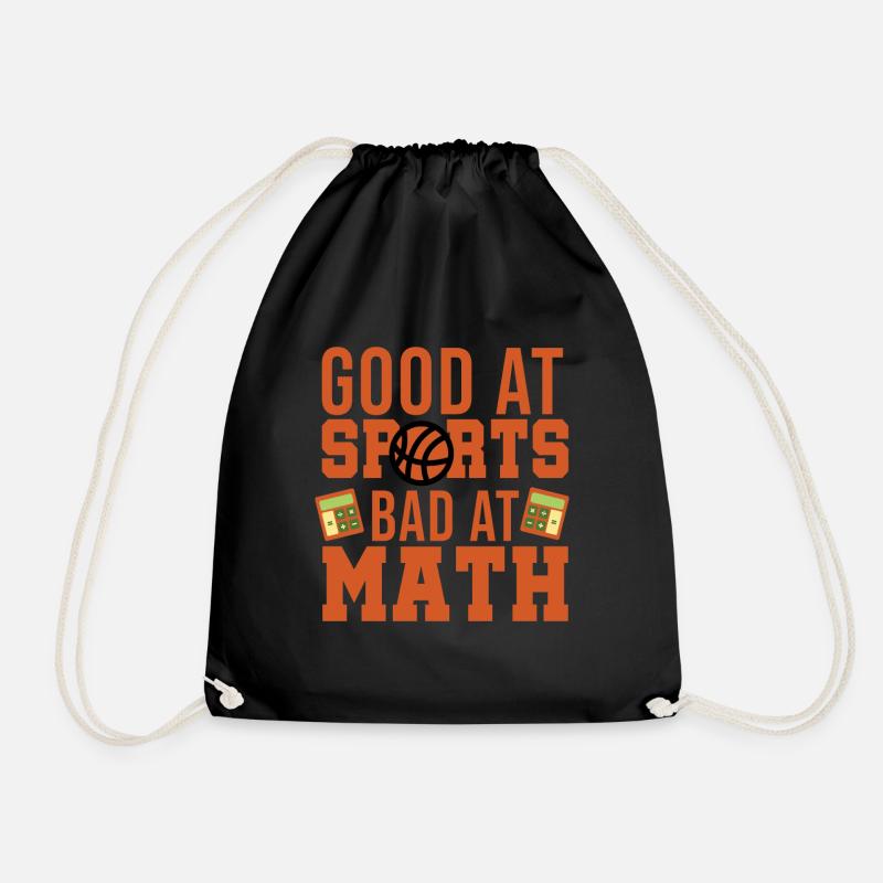 Gut im Sport Schlecht in Mathe - Turnbeutel - Schwarz