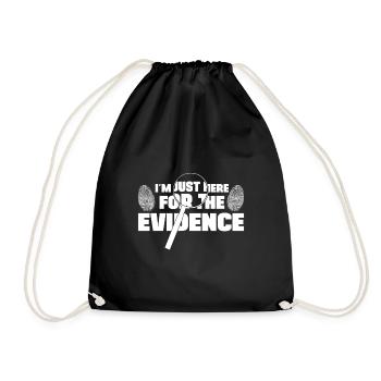 Dans le cadeau de laboratoire criminel de l’analyste ici pour la preuve - Sac de sport léger - noir - Devant
