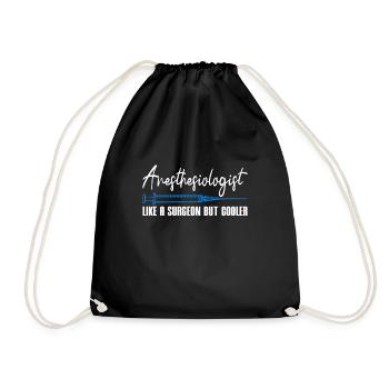 Anesthesiologist Like A Surgeon But Cooler Gift - Turnbeutel - Schwarz - Vorne