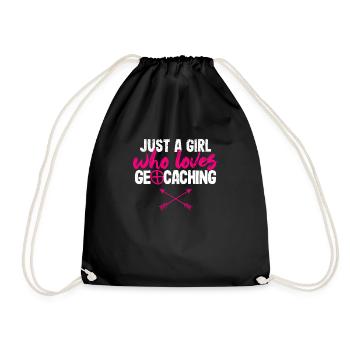 Juste une fille qui aime le géocaching Drôle - Sac de sport léger - noir - Devant