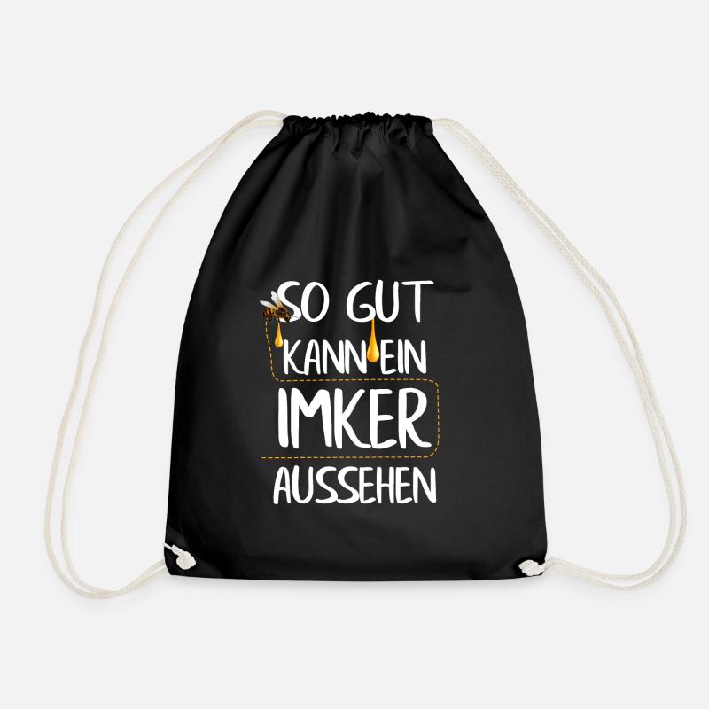 so gut kann ein imker aussehen - Turnbeutel - Schwarz