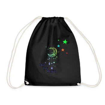 Follow your dreams - Drawstring Bag - black - Front