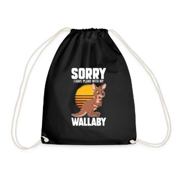 Wallaby mieux que la thérapie - Sac de sport léger - noir - Devant