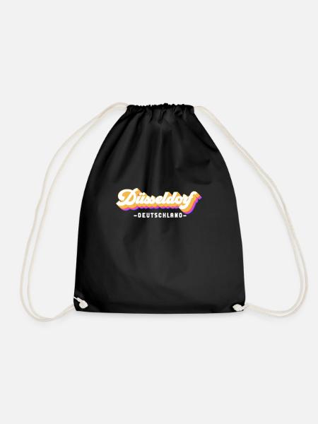 Dusseldorf Dusseldorf Dusseldorf - Drawstring Bag - black