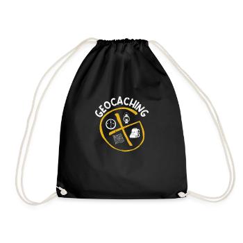 Expérience de camping Geocaching Geocaching - Sac de sport léger - noir - Devant
