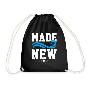 Déclarations inspirantes de chrétiens renouvelés - Sac de sport léger - noir - Devant