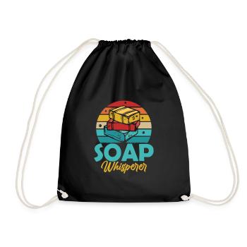 Soap Whisperer Soapmaking Soapmaker - Turnbeutel - Schwarz - Vorne