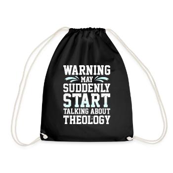 Inspiring Fighting Prayer Uplifting Theologists - Drawstring Bag - black - Front