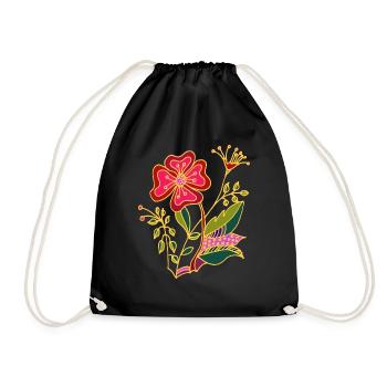 Fleur - Sac de sport léger - noir - Devant