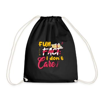 Fait amusant que je m’en fiche3 - Sac de sport léger - noir - Devant